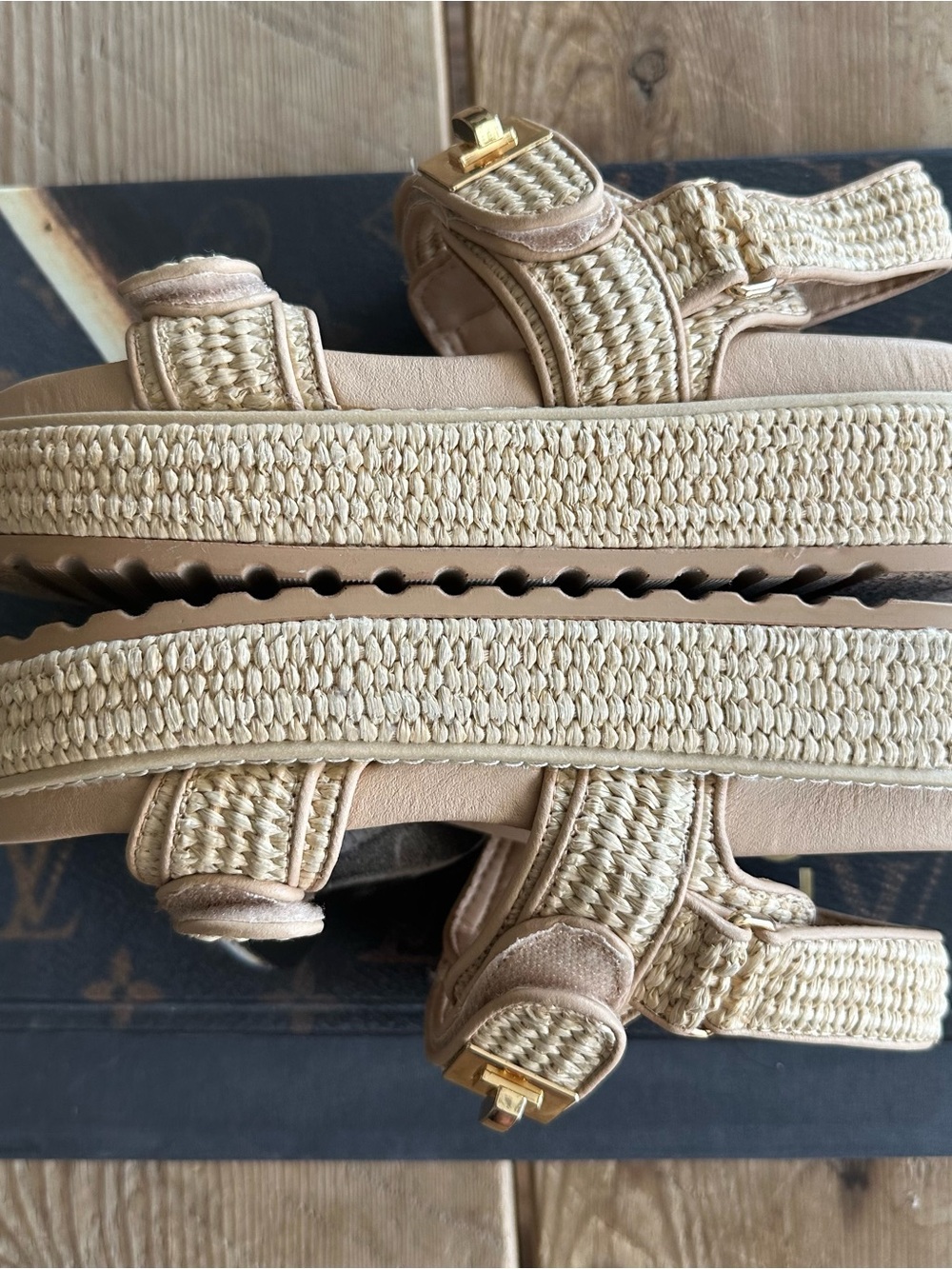 Steve Madden Bigmona Raffia Sandals • WOMENS SIZE 7 - Picture 6 of 9
